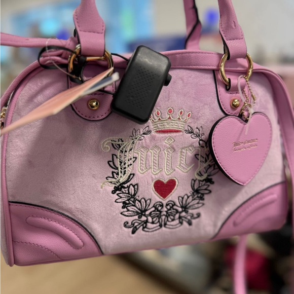 Juicy Couture Lavender Satchel with Heart Charm - Picture 6 of 8